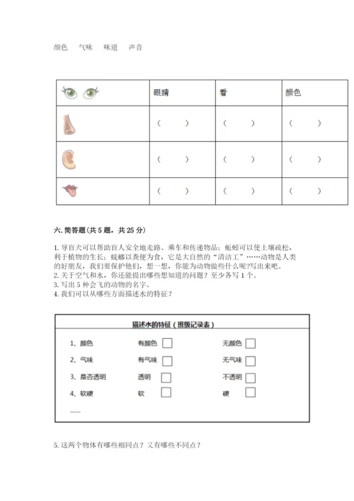 教科版一年级下册科学期末测试卷必考题.docx