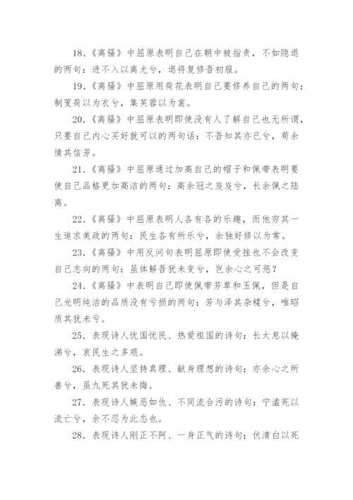 高中必背古诗文情景默写理解性默写及答案.docx
