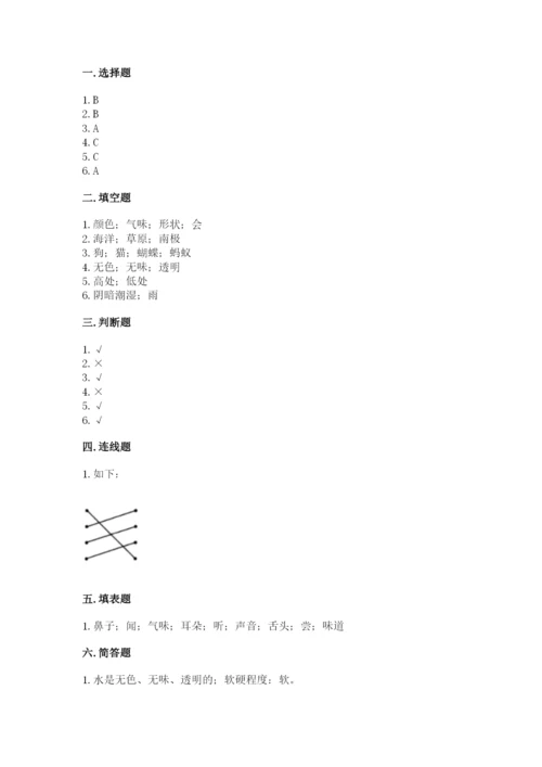 教科版小学科学一年级下册期末测试卷（突破训练）.docx