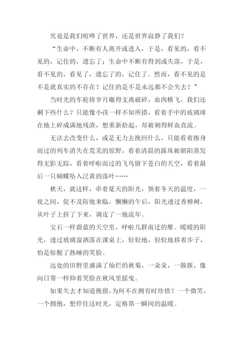岁月静美作文1000字.docx