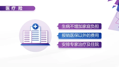 紫色创意大气保险公司创说会PPT