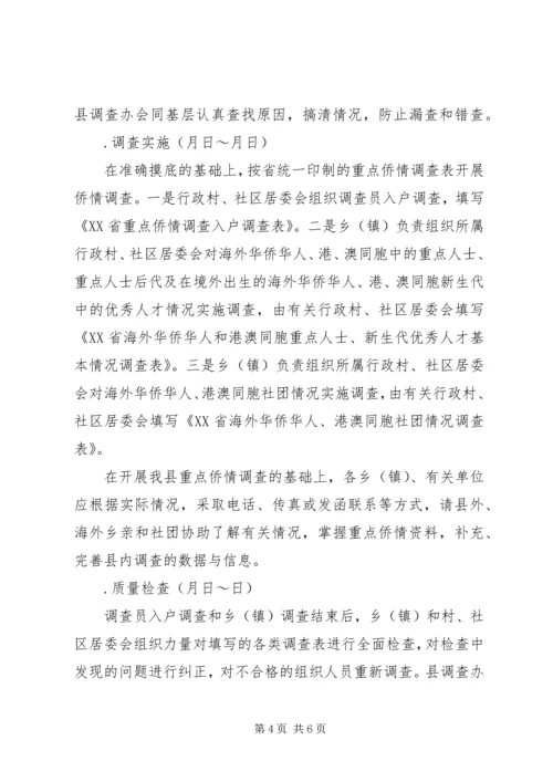 重点侨情调查实施方案 (4).docx