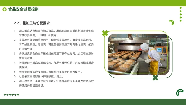 绿色商务风食品安全知识培训PPT全国食品安全法宣传周
