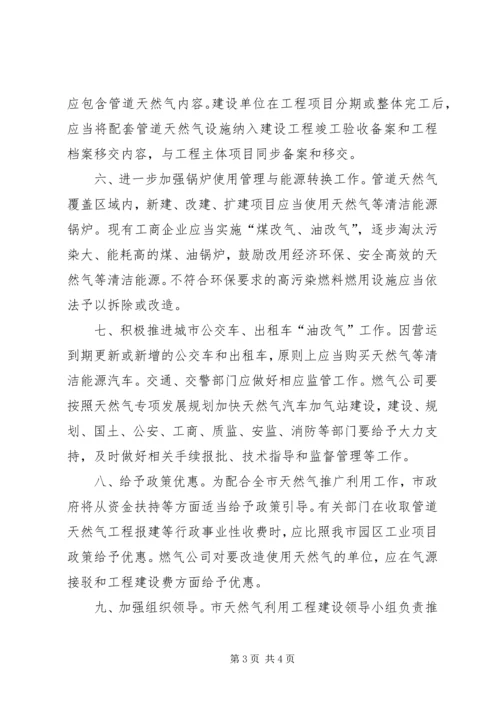 加快推进天然气利用意见.docx