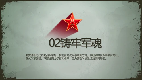 军事部队职能使命教育PPT动态模板