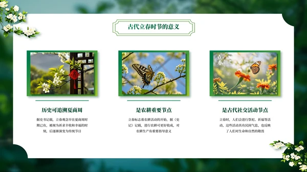 绿色二十四节气立春PPT模板
