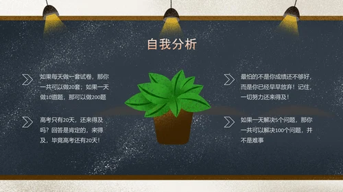 高考倒计时班主任讲课PPT模板