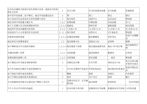 2023年电商运营基础题库.docx