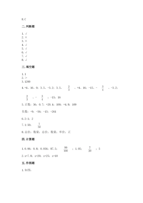 北师大版小学六年级下册数学期末综合素养测试卷含答案【模拟题】.docx