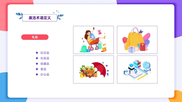 扁平插画风格 员工行为规范 员工廉洁行为规范培训PPT