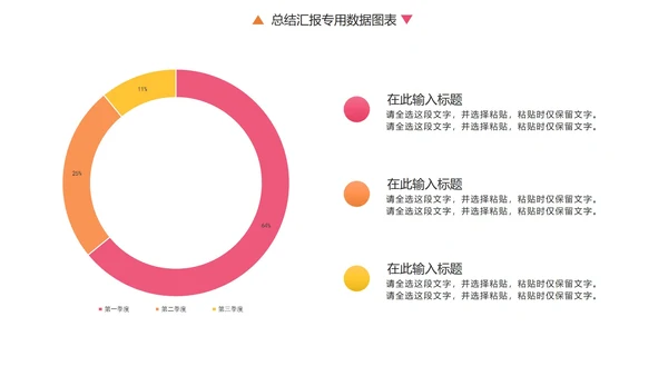 彩色总结汇报专用数据图表合集PPT模板