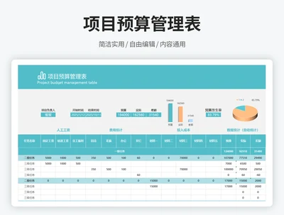 项目预算管理表