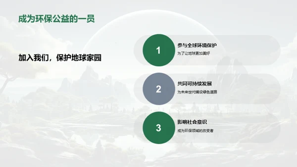 绿色行动，盼望未来