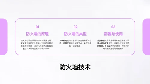 紫色简约风网络安全教育PPT模板
