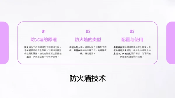 紫色简约风网络安全教育PPT模板