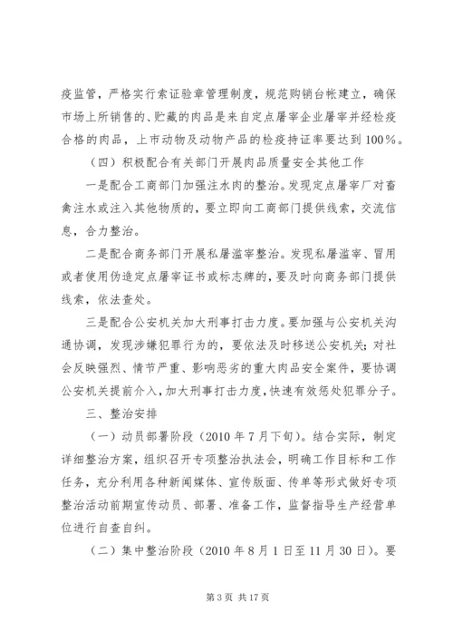 肉品质量安全专项整治活动方案.docx