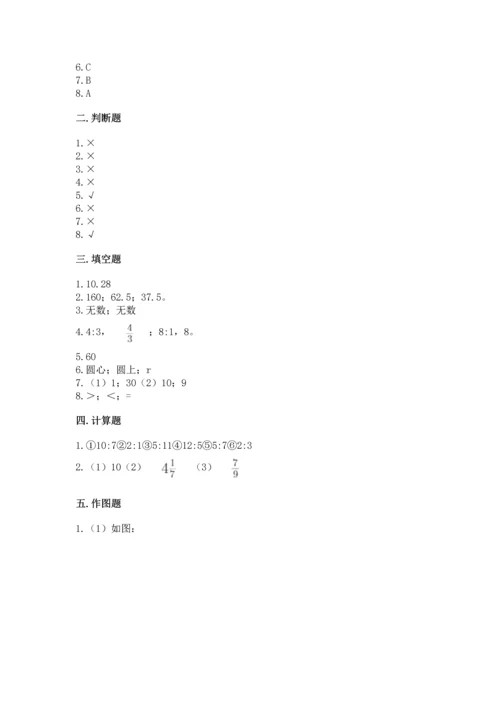 人教版六年级上册数学期末测试卷附答案【预热题】.docx