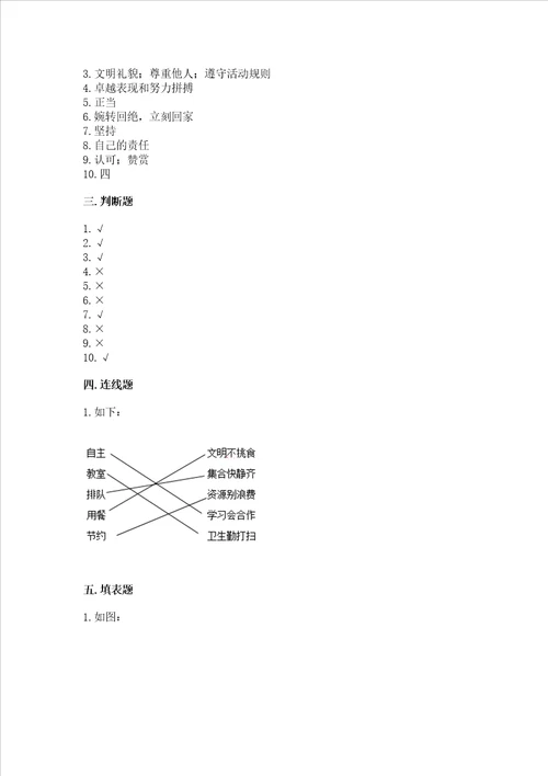 2022部编版四年级上册道德与法治 期中考试试卷及答案历年真题