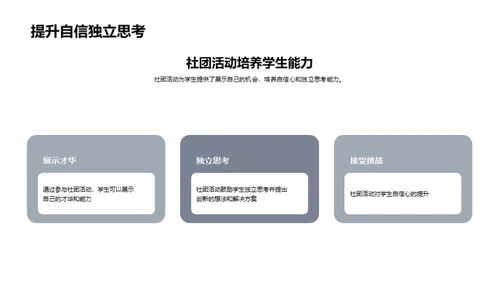 社团活动的启迪之路