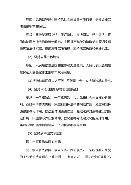 高考政治微专题之全面依法治国答题模板.docx