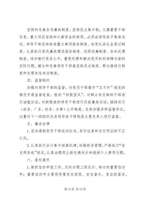 二〇一二年党风廉政建设目标责任书.docx