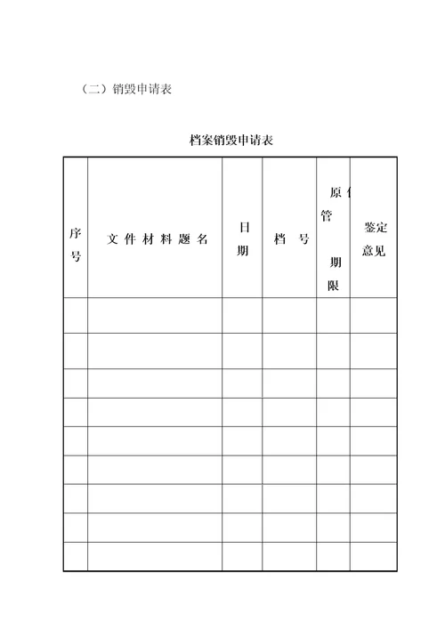 档案管理之档案鉴定、销毁制度2016