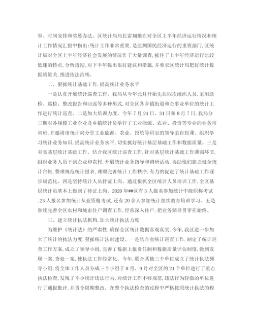 精编之统计局的个人统计工作总结范文.docx