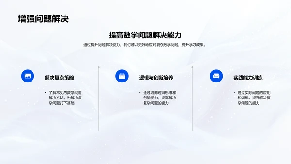 数学学习成果汇报PPT模板