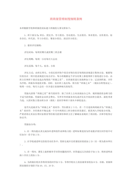 班级管理制度细则条例.docx