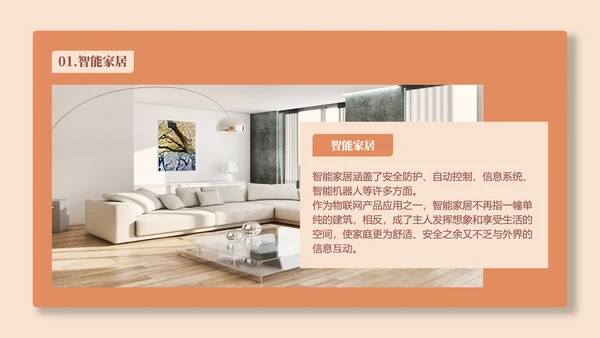 智能家居生活产品介绍PPT模板