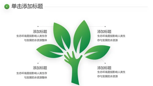 绿色环境整治环保生态文明城市PPT模板