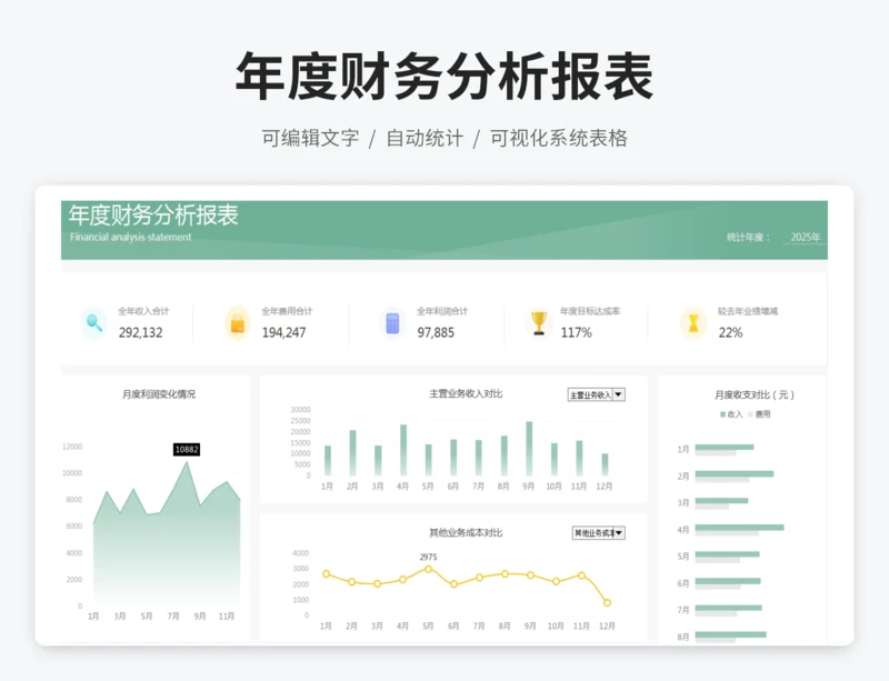 年度财务分析报表