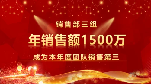 业绩喜报，业绩战报通用PPT模板