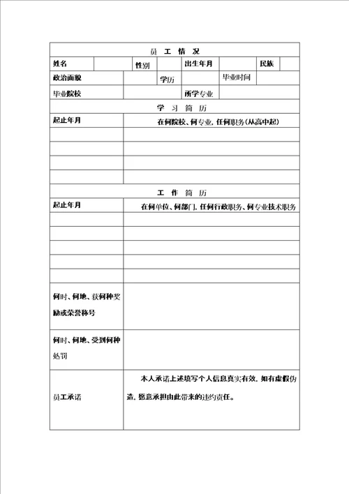 XX建筑工程公司员工试用期考核表