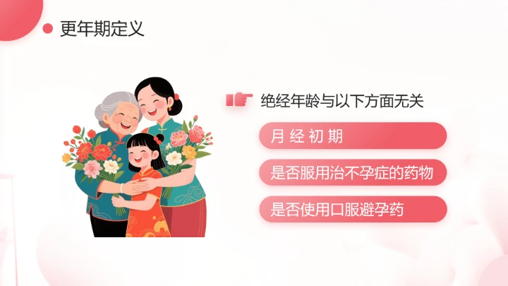 妇女更年期主题宣传科普温柔对待更年期PPT