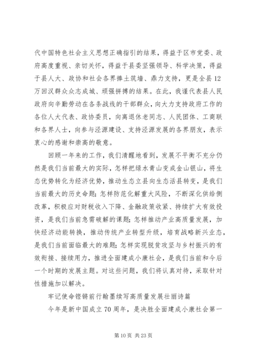 县政府年度报告发言.docx