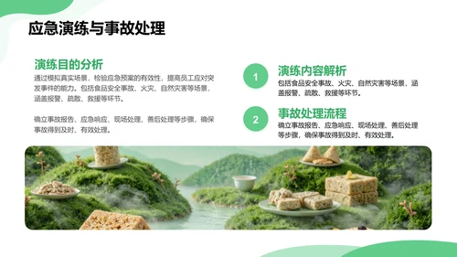 绿色商务风餐饮美食商业计划书PPT模板