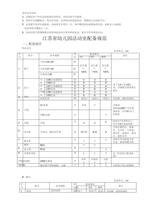 【精编】江苏省幼儿园教育技术装备标准.docx