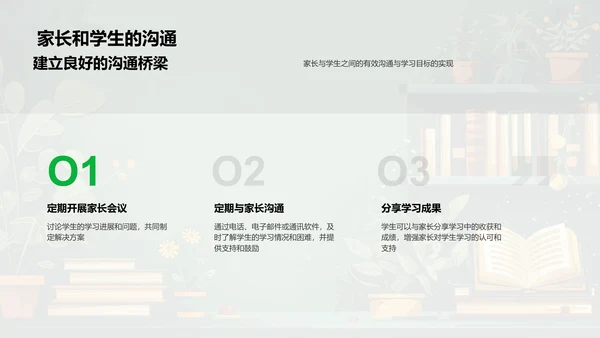 三年级学科学习报告PPT模板