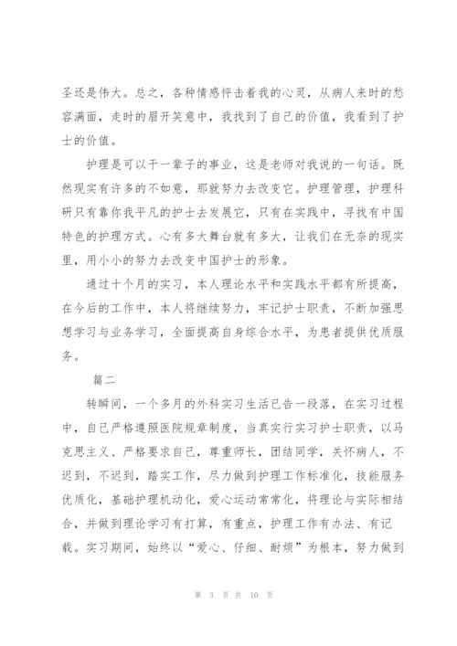 实习护士护理工作个人总结三篇.docx