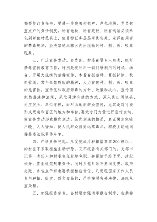 禁毒责任书范文.docx