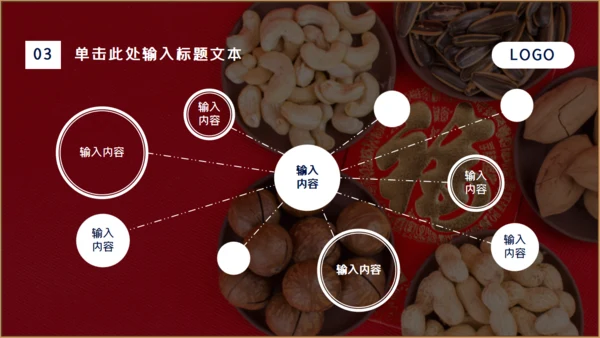 干果年会零食铺福字通用PPT模板