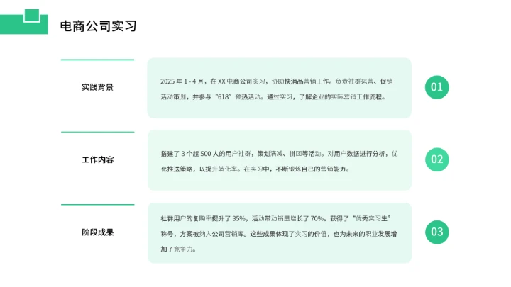 工商管理专业大学生求职个人能力综合展示职业生涯规划通用PPT模版