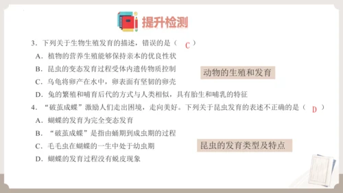 复习专题五生物的生殖和发育（串讲课件）-八年级生物上学期期末考点大串讲（人教版）(共20张PPT)