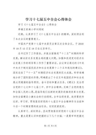 学习十七届五中全会心得体会 (4).docx