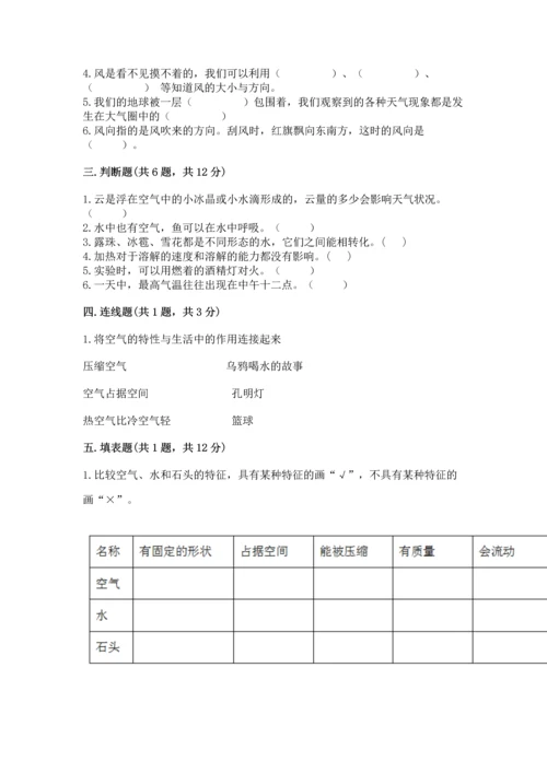 教科版三年级上册科学期末测试卷（名师推荐）.docx
