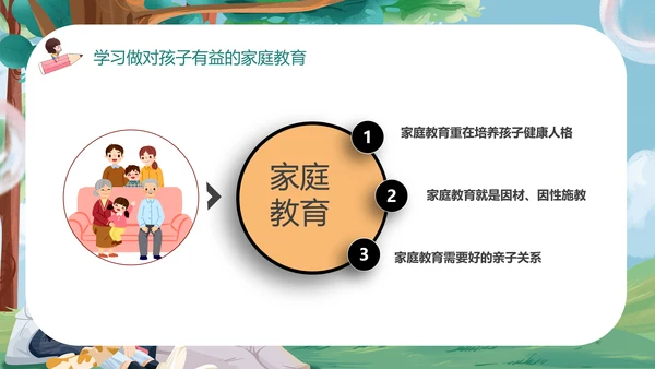 温馨家庭介绍一家人PPT模版