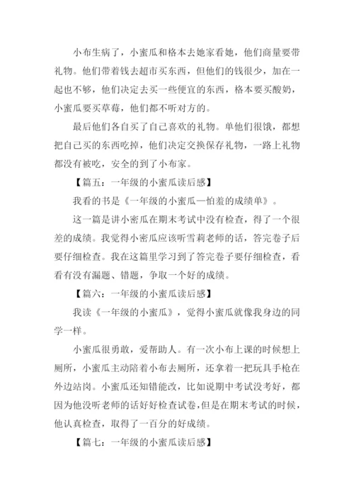 一年级的小蜜瓜读后感100字.docx