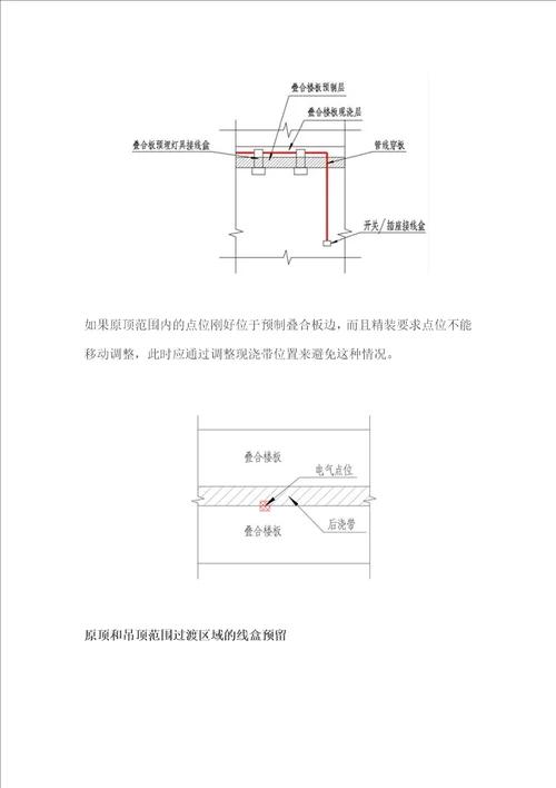 叠合板构件内的机电预留预埋