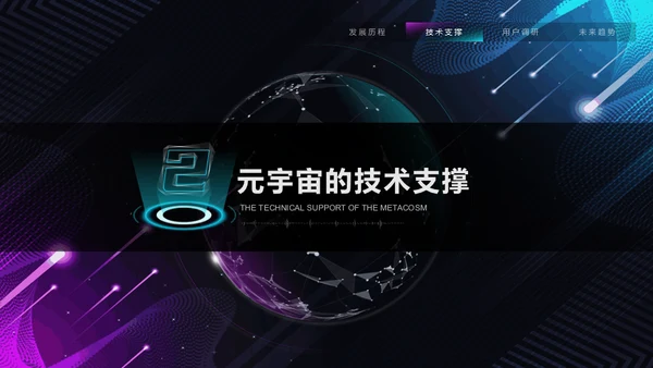 VR元宇宙互联网用户分析报告通用PPT模板